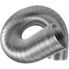 Vent Systems Ø80 mm - 1.5 m / Ø3" - 5ft Round Flexible Aluminium Hose Pipe – Heavy Duty Air Duct Tube for Heating, Cooling, HVAC System, Air Conditioning, Dryer Vents, Exhaust and Ventilation