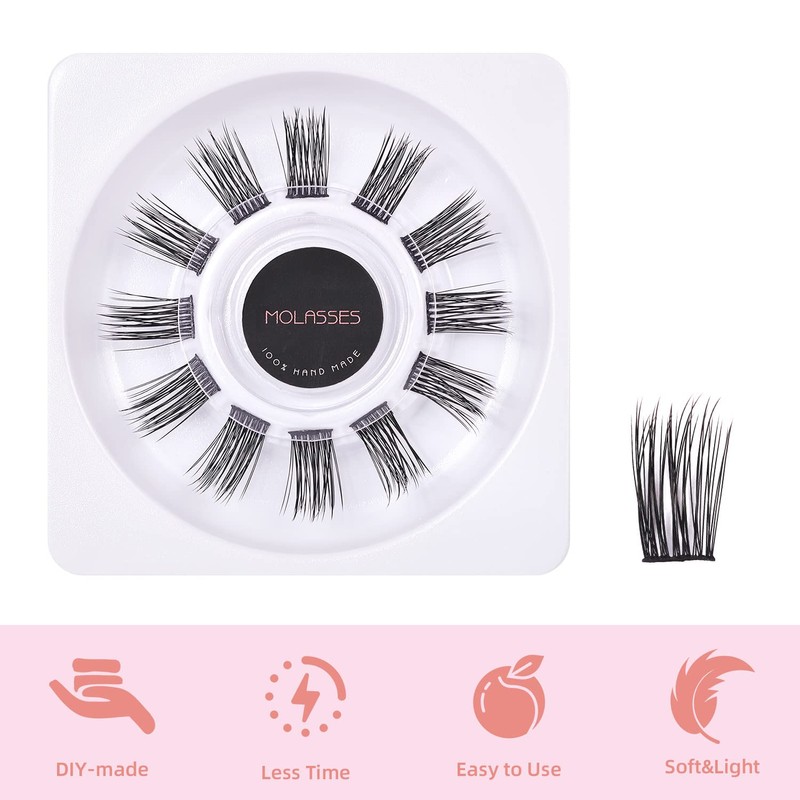 DIY Lash Extension Individual Clusters Volume Eyelash Pack Home Salon