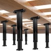 6 PCS Adjustable Height Bed Frame Support Legs - 7.8-14.6inch