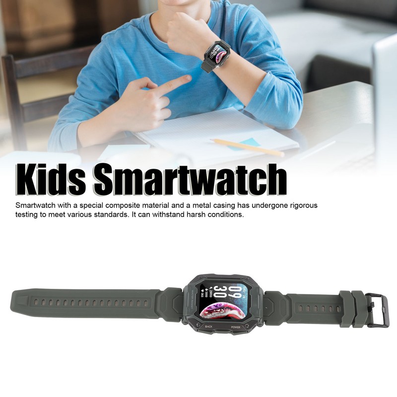Kids Fitness Tracker Watch Waterproof 380mAh Battery 24 Sports Modes