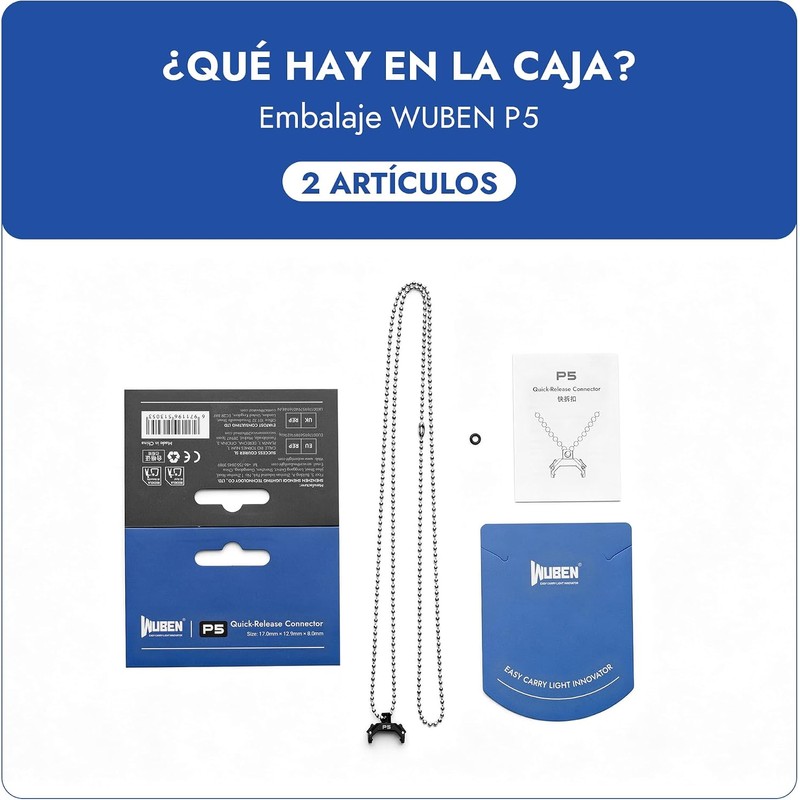 WUBEN P5 Accesorio para linterna, con cierre de liberación rápida
