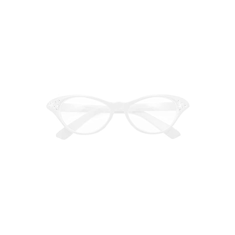 Das Kostümland Fifties Cat Eye Glasses Diamond Accessories 50s 60s