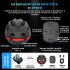 Casco Inteligente Con Auriculares Bluetooth Luz Advertencia