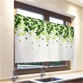 SAWABIYA Cafe Curtain, Image Shielding Curtain, For Small Windows, Curtain, Cute, Pattern, Stylish, Northern Europe, Length 35.4 inches (90 cm), 28.3 inches (72 cm), Blindfolded, Insulated, Light