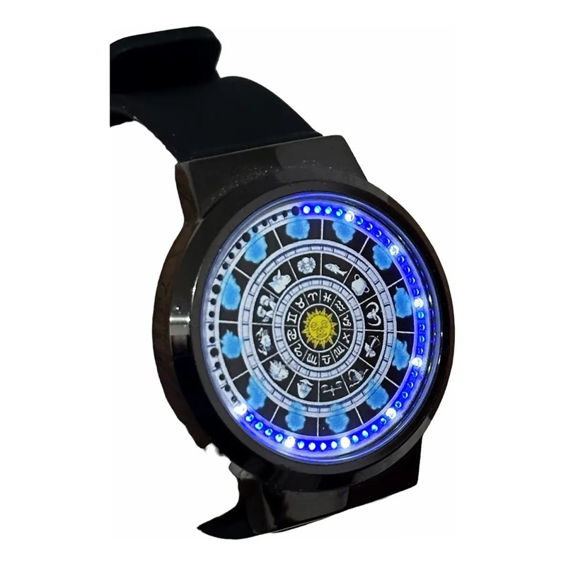 Reloj Led Caballeros Del Zodiaco Encendido Al Touch