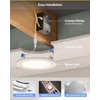 Sunco 6 Inch LED Recessed Light with Night Light, Canless