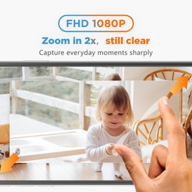 ARENTI IN1 Indoor Sicherheitskameras 2PC, 1080p Full HD Baby Monitor Haustierkamera mit Telefon APP, Nachtsicht, 2-Wege-Audio, Bewegungs-/Tonerkennung, SD-Karte&Cloud-Speicher, Alexa-kompatibel