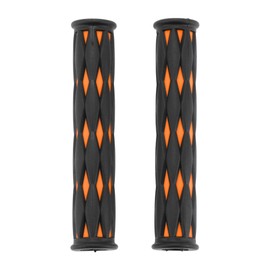 Hihaha 1/2" 12mm Universal Motorcycle Brake Lever Cover Non Slip Rubber Brake Lever Grip Sleeve for Motorcycle Scooter Bicycle Bike Black Orange 1 Pair