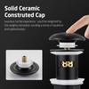 Ceramic Cap Sink Drain Strainer with Overflow, KES Black Bathroom