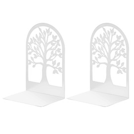 Metal Book Ends, MSDADA Desk Bookends Heavy Duty, Book Ends Holder for Shelves, Bookends for Office&School, Book Shelf Holder Home Decorative, Bookend Supports, Book Stoppers