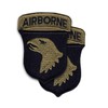 101st Airborne New OCP Patch and Airborne Tab Sewn Together