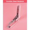 MSDADA Stapler, Desktop Stapler, Office Stapler, Transparent Acrylic Easy-Press Stapler,
