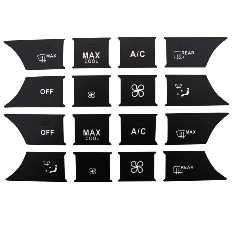 Priprilod Door Steering AC Window Repair Button Kit Decal Stickers