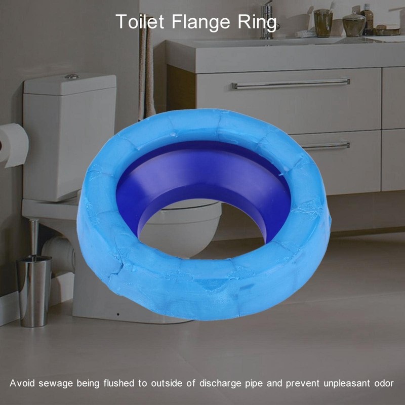 Cyrank Toilet Wax Ring, Toilet Flange Odor-resistant Drain Pipe Sealing