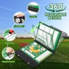 Magnetic Baseball Lineup Board, Leather Cover Baseball Lineup Cards Baseball
