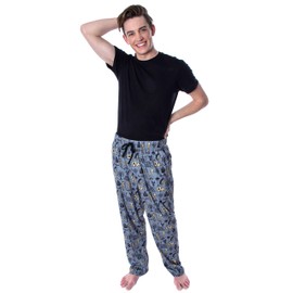 Lord of The Rings Men's Allover Pattern Adult Sleepwear Lounge Bottoms Pajama Pants (Large)