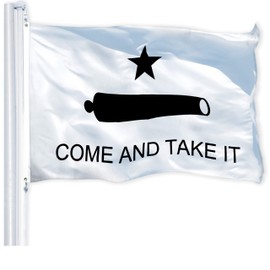 G128 – Come and Take It Flag | 3x5 feet | Printed 150D Quality Polyester – Indoor/Outdoor, Vibrant Colors, Brass Grommets, Much Thicker More Durable Than 100D 75D Polyester