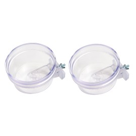 Lixit Quick Lock Removable Cage Bowl Sets for Rabbits, Birds, Dogs, Cats, Gunea Pigs and Other Small Animals. (20oz, Clear)
