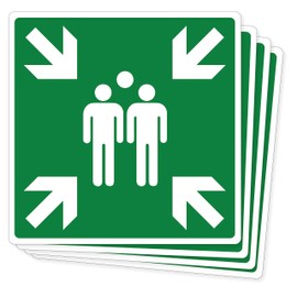 pubblimania 4 collection points made of durable PVC for outdoor and indoor use (Cm 19.5 x 19.5) (4 collection points)