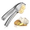 Arendo - Stainless Steel Garlic Press Ginger Press - Zinc