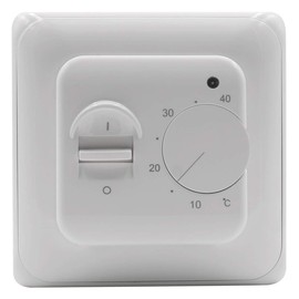 Heschen Radiant Heating Thermostat, HS-J01, AC230V 16A, Manual Thermostat Controller for Controlling Electric Heaters