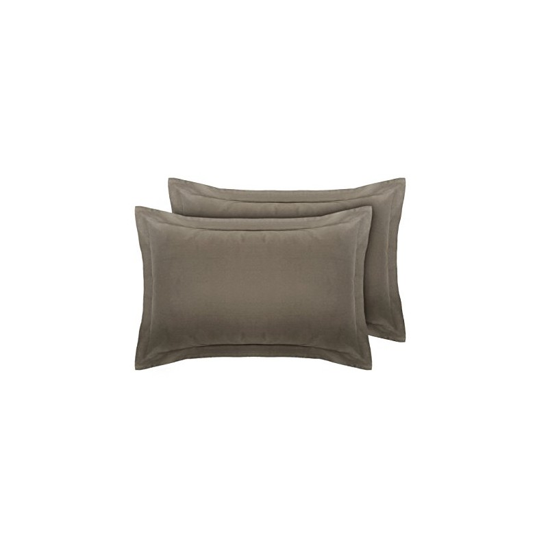 Divine Textiles Pillow Cases Oxford Pair, Grey