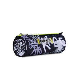 Seven School Pencil Case Grey Accessories Backpack Primary and Middle Schools Kids Grey Modern