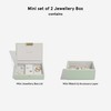 Stackers Sage Green Mini Jewellery Box - Set of 2