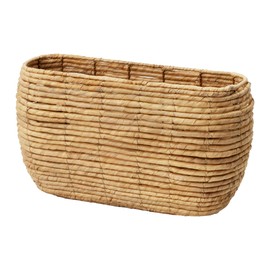 StorageWorks Wicker Toilet Paper Baskets, Toilet Paper Storage for 6 Mega Rolls, Water Hyacinth Basket for Bathroom, Living Room