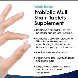 Suplementos probióticos digestivos salud intestinal hombres mujeres tabletas de acidophilus