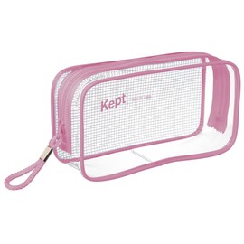 Raymay Fujii KPF9022DP Kept Pencil Case, Clear Pen Pouch, Dusty Purple