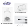 Agidea 6PCS Empty Nail Polish Bottles with Brush, Empty Refillable