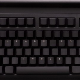 Learn to Type Keyboard; Blank Key Caps; Practice Typing with Show or Hide Key Visibility; Teach Students to Touch Type; Keymaster Mechanical Shine Through Keyboard; Better Than Skins or Covers