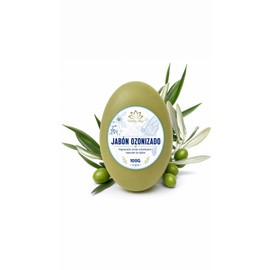 Jabón con aceite ozonizado orgánico. Limpiador regenerador de la piel. Disminuye el paño y las manchas faciales 1pz.                                  