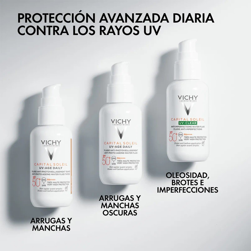 Vichy Capital Soleil Clear Fps50 Protector Solar Anti Imperfecciones Pieles