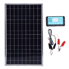 Sanpyl 100W 12V Solar Panel Kit, Portable Monocrystalline Silicon Solar Panel with Controller for Travel Outdoor, IP67 Water Proof, for RV Boat Trailer Automotive