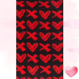 VFM - Heart & Kisses Couples Socks Sizes 5-8 - Valentines