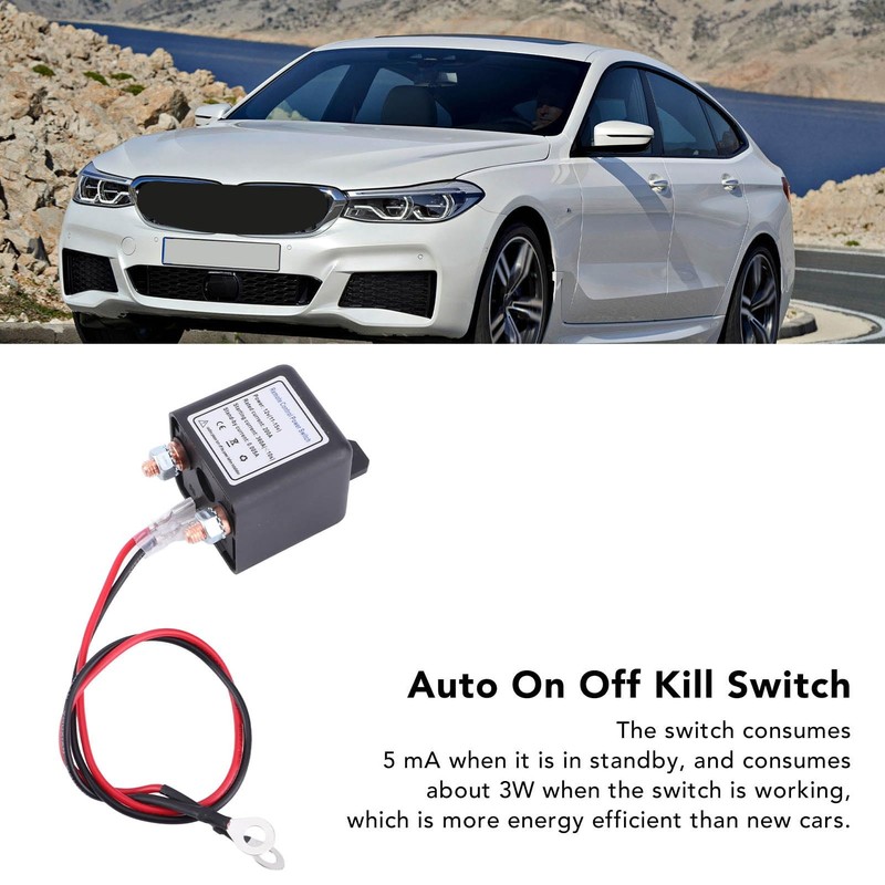 Diydeg Remote Battery Disconnect Switch, DC12V 120A/200A Anti Theft Upgrade