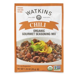 Watkins Organic Chili Gourmet Seasoning Mix, 1.25 oz. Packets (Pack of 12)