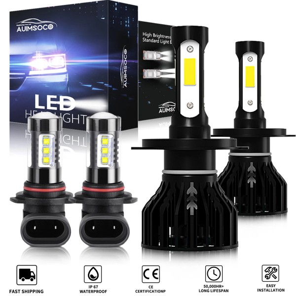 AUIMSOCO For 2000 2001-2006 Toyota Tundra 6000K LED Headlights +