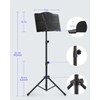 Donner Sheet Music Stand with Light, DMS-1 Portable Metal Music