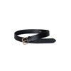 Vince womens Womens 32mm Flat Belt, Black, Small