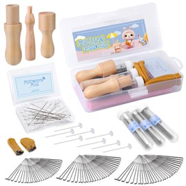 RMTIME 132 Wool Felt Needles Felt Needles Felt Tools Felt Needle Set Felt Supplies 3 Different Sizes Felt Tools for Beginners and Professionals