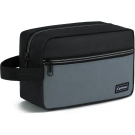 Carbrea Travel Toiletry Bag Small Dopp Kit for Men Skincare Black