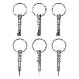 GRABOTE Upgraded Bimini Pins 1/4 Diameter Bimini Top, Quick Release Pins for Boat Top Deck Hinge or Boat Jaw Slide Clamp Bracket, 53mm Length Lasting Bimini Top Hardware for Boating Enthusiasts