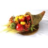 cornucopia basket for thanksgiving decor. (19'' cornucopia)