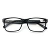 V.W.E. Men Premium Rectangle Stainless Steel Reading Glasses - Wide