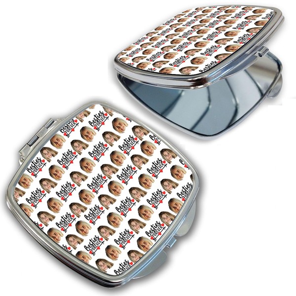 Bleu Reign Compact Personalized Pocket Mirror – Custom Name BFF