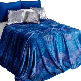 Regina Cobertor Ligero Azul King Size Regina