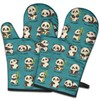 Panda Oven Mitt for Womens,Kitchen Gloves for Chef Baking Cooking